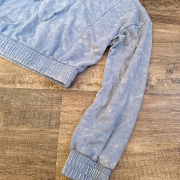 Cut & Paste Cropped Blue Hoodie size XS - Picture 3 of 10